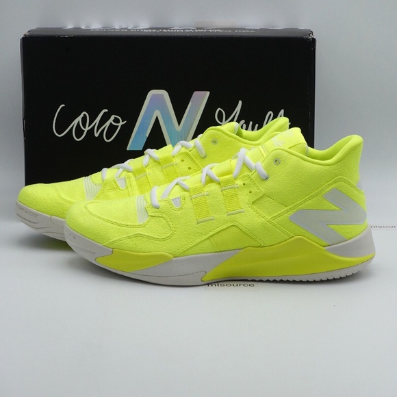 NEW Men's New Balance Coco Gauff CG1 Fuzzy Ace Tennis Shoes UCHCOCOT Hi-Lite - Picture 1 of 8